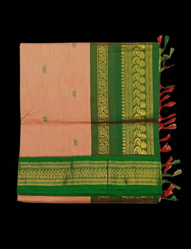 M C Kalyani Contrast  6 yards Sarees