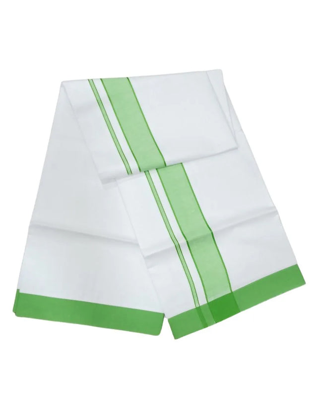 Men Cotton 2 Inch Ranikari Single Dhoti- 2M