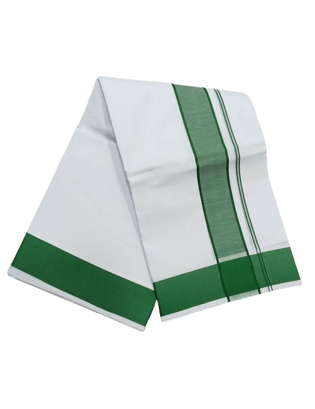 Men Cotton 2INCH Thillana Double Dhoti- 3.66m