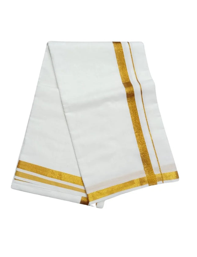 Men Cotton 30K Karigam Single Dhoti- 3.60m