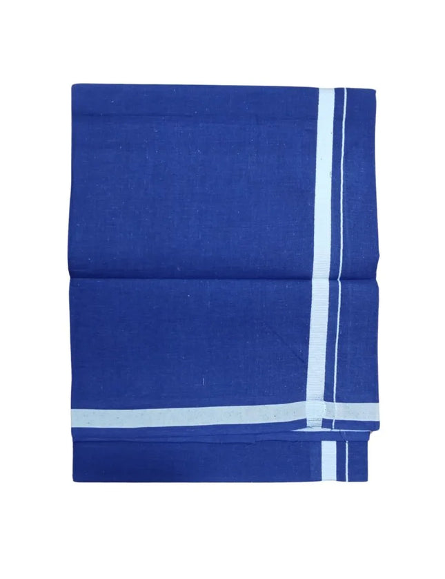 Men Cotton Blue Vindyhya Single Dhoti- 2M