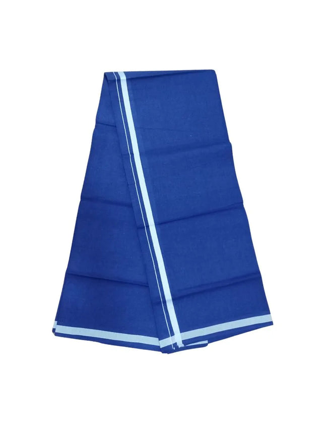 Men Cotton Blue Vindyhya Single Dhoti- 2M