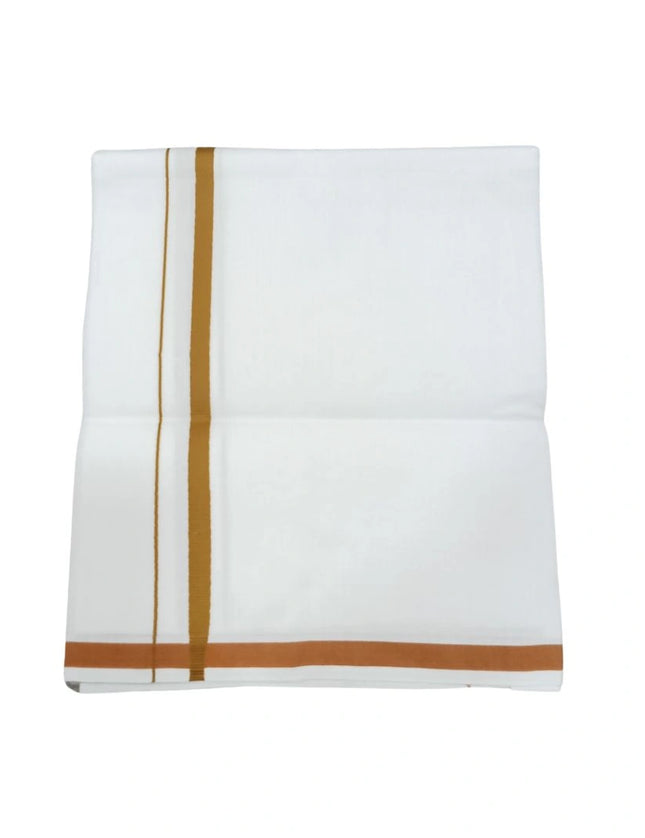 Men Cotton Chakra Gundanju Double Dhoti- 3.66m