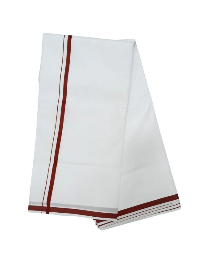 Men Cotton Chakra Gundanju Double Dhoti- 3.66m