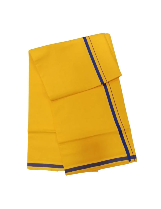 Men Cotton Colour Gundanju Border Single Dhoti- 2M
