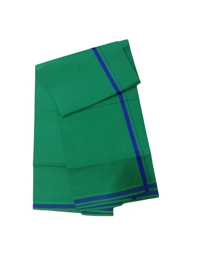 Men Cotton Colour Gundanju Border Single Dhoti- 2M