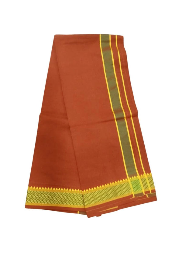 Men Cotton Colour Single Dhoti- 2M