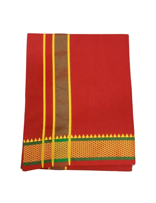 Men Cotton Colour Single Dhoti- 2M