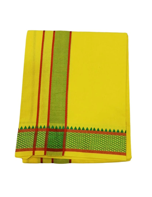 Men Cotton Colour Single Dhoti- 2M