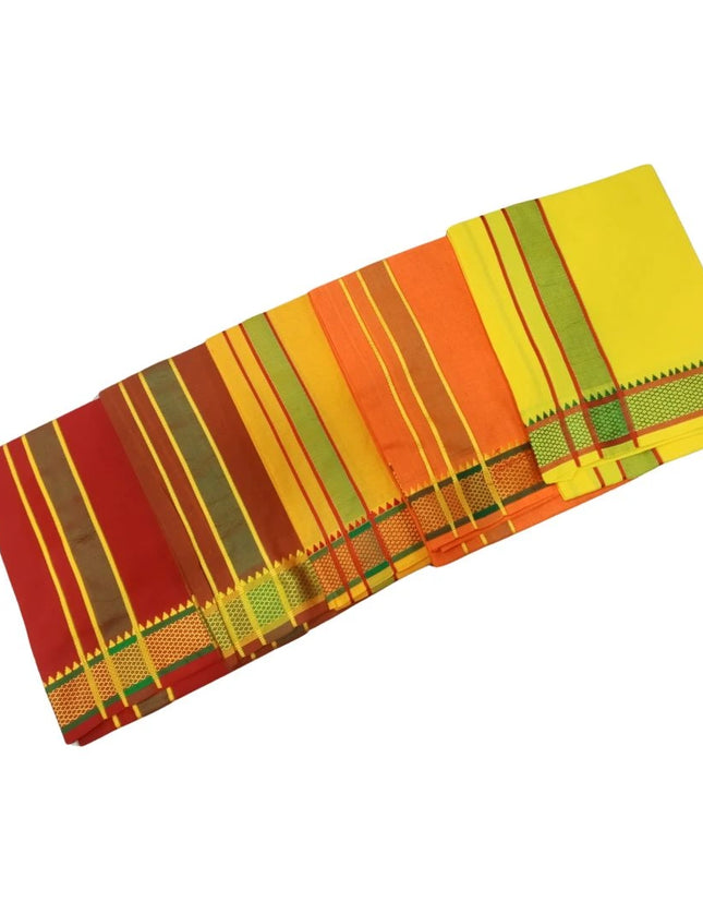 Men Cotton Colour Single Dhoti- 2M