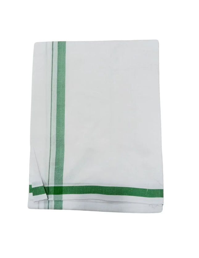 Men Cotton Gundanju Border Single Dhoti- 2M