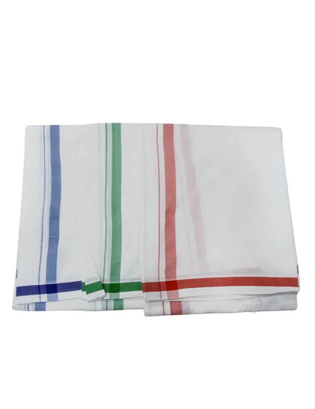 Men Cotton Gundanju Border Single Dhoti- 2M