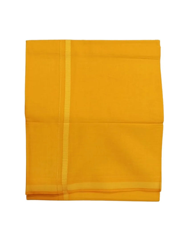 Men Cotton Gundanju Colour Single Dhoti- 2.25m
