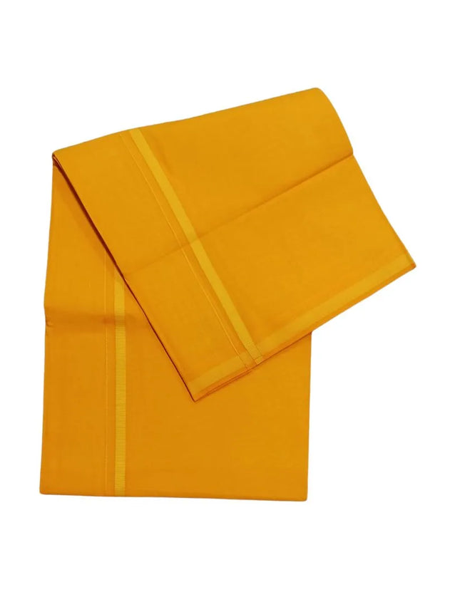 Men Cotton Gundanju Colour Single Dhoti- 2.25m