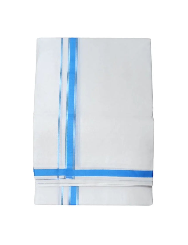 Men Cotton Gundanju Double Dhoti- 3.66m
