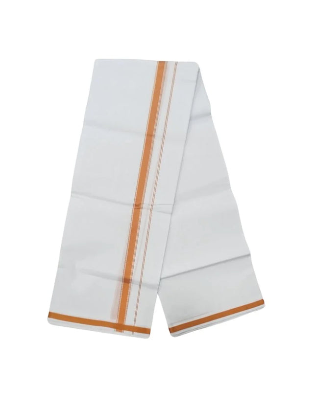 Men Cotton Gundanju Double Dhoti- 3.66m