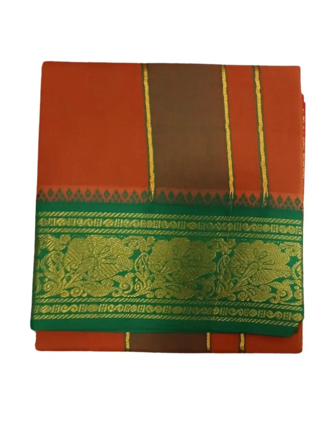 Men Cotton Jaquard Colour Single Dhoti- 2M