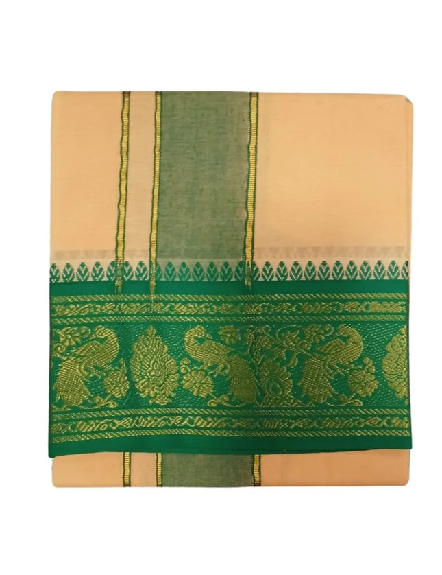 Men Cotton Jaquard Colour Single Dhoti- 2M