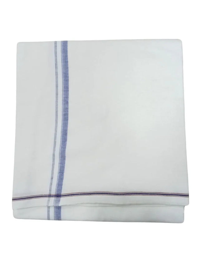 Men Cotton Seer Border Single Dhoti- 2M