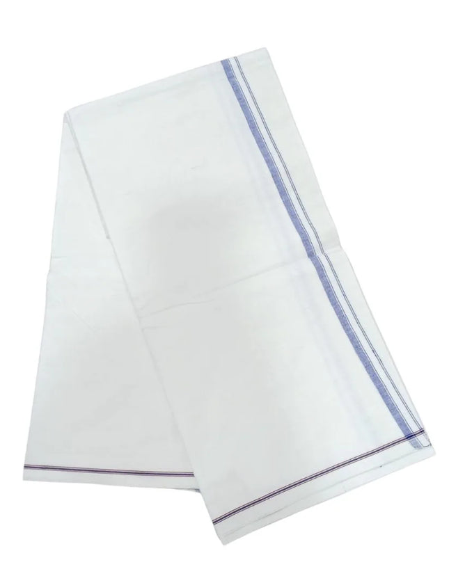 Men Cotton Seer Border Single Dhoti- 2M