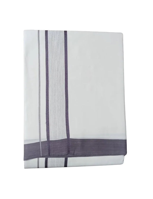 Men Pure Cotton Jari Mundi Panchakacham Dhoti-9x5