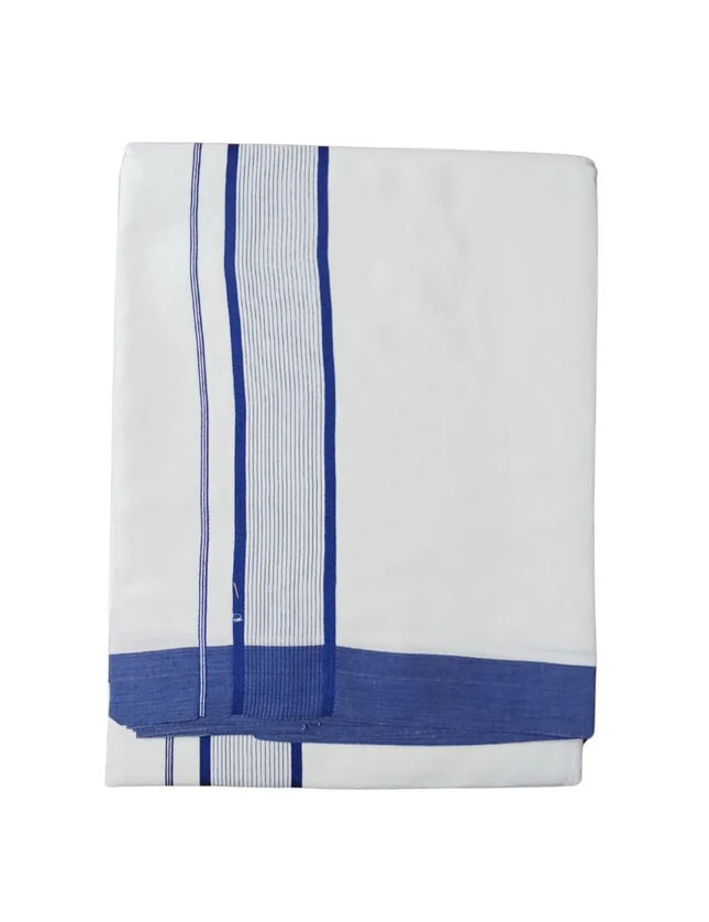 Men Pure Cotton Jari Mundi Panchakacham Dhoti-9x5