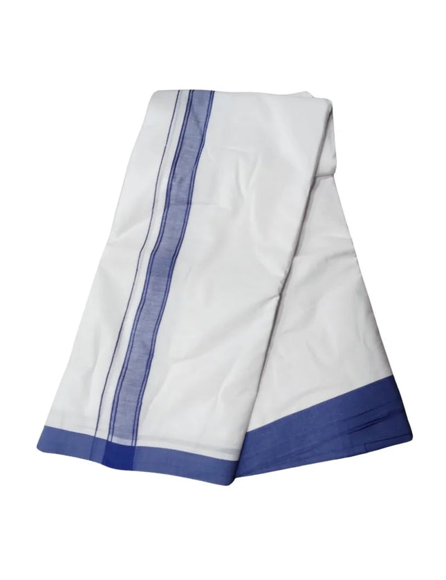 Men Pure Cotton 1 Inch Sarathy Panchakacham Dhoti-9x5