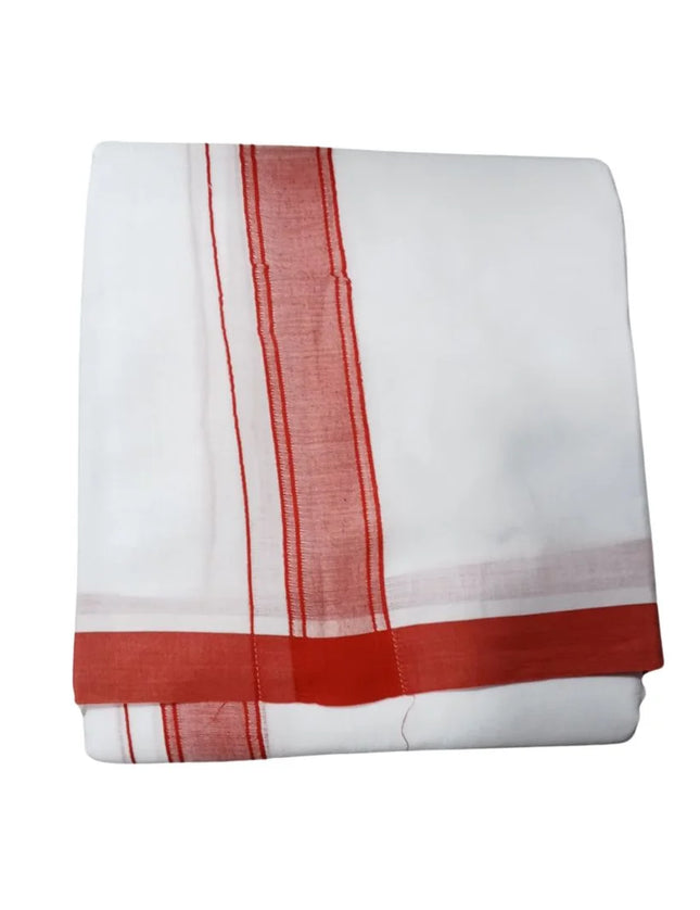Men Pure Cotton 1 Inch Sarathy Panchakacham Dhoti-9x5