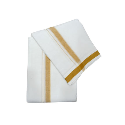 Men Pure Cotton 3x4inch Super Nice Panchakacham Dhoti-9x6