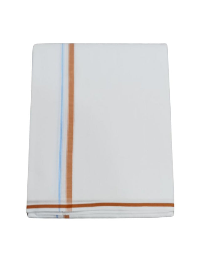 Men Pure Cotton Small Border Superfine Panchakacham Dhoti- 10x6