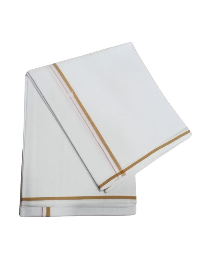 Men Pure Cotton Small Border Superfine Panchakacham Dhoti- 10x6