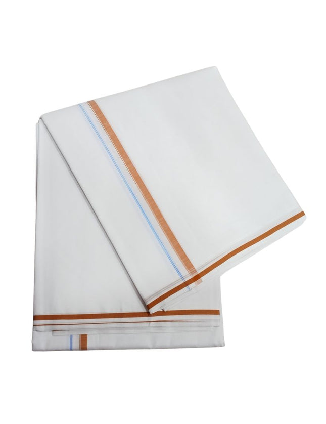 Men Pure Cotton Small Border Superfine Panchakacham Dhoti- 10x6
