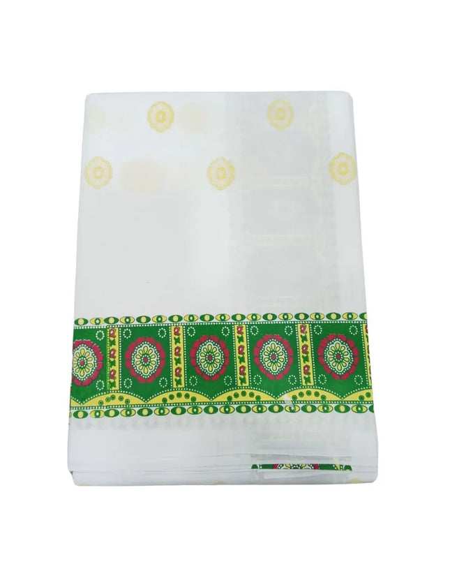 Men Pure Cotton Print Panchakacham Dhoti-9x5