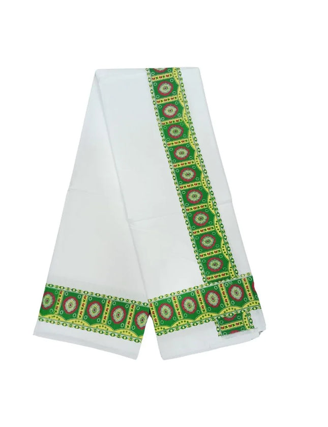 Men Pure Cotton Print Panchakacham Dhoti-9x5