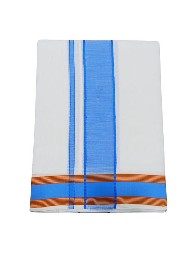 Men Pure Cotton D65 Fancy Seer Panchakacham Dhoti- 10x6