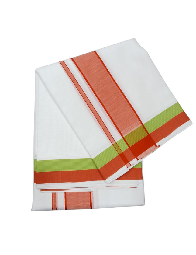 Men Pure Cotton D65 Fancy Seer Panchakacham Dhoti- 10x6