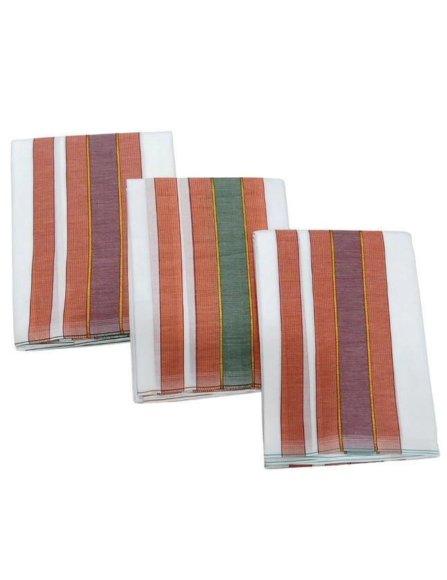 Men Pure Cotton Small Ayyangar Panchakacham Dhoti- 10x6
