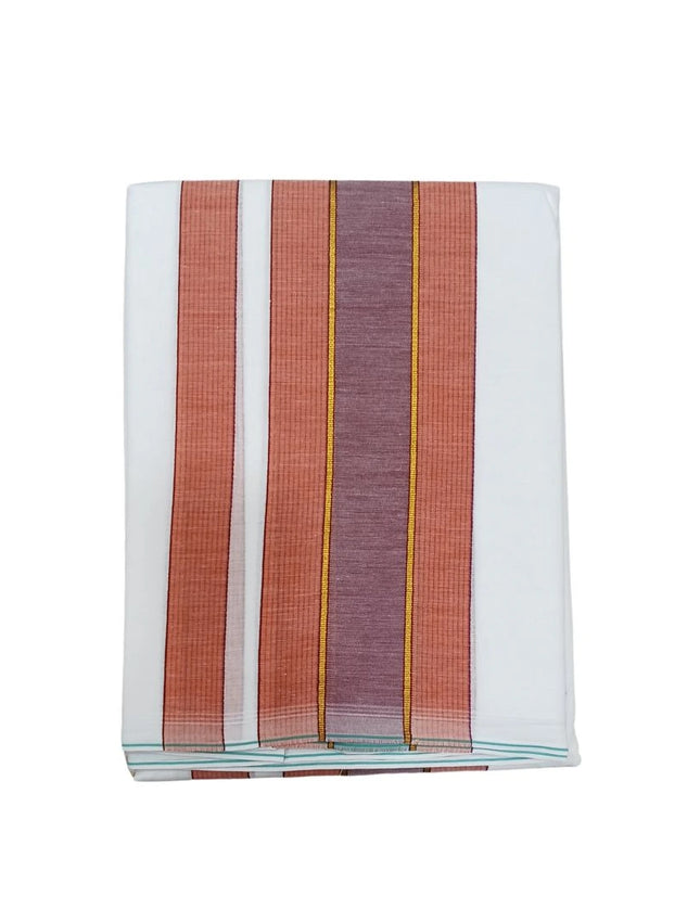 Men Pure Cotton Small Ayyangar Panchakacham Dhoti- 10x6