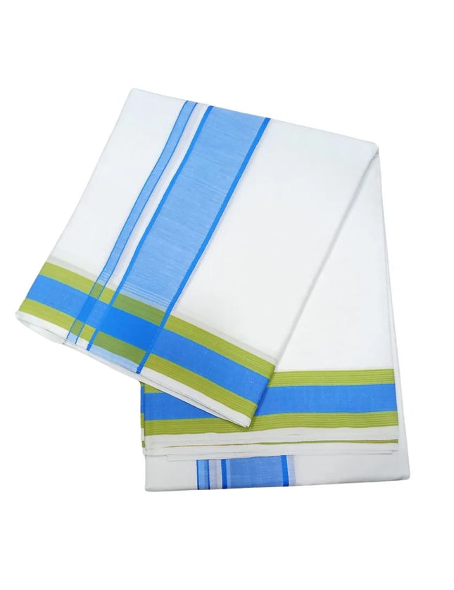Men Pure Cotton D65 Fancy Seer Panchakacham Dhoti-9x5