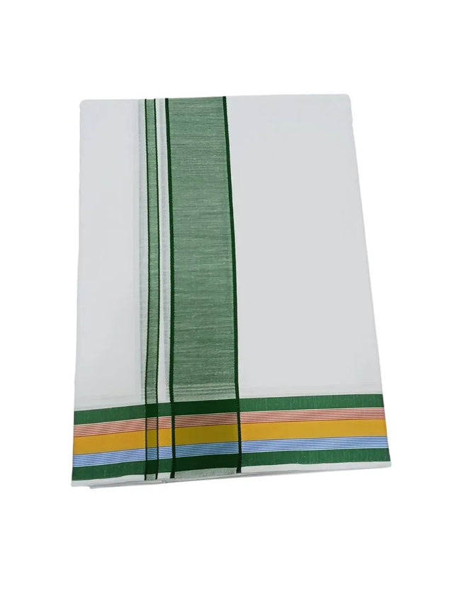 Men Pure Cotton D65 Fancy Seer Panchakacham Dhoti-9x5