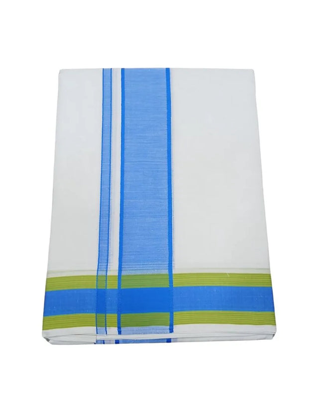 Men Pure Cotton D65 Fancy Seer Panchakacham Dhoti-9x5