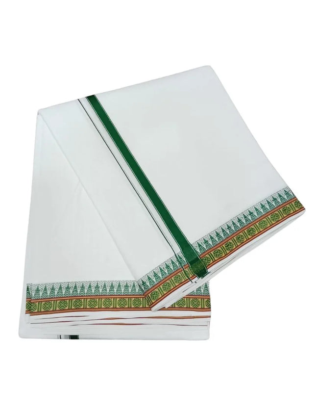 Men Pure Cotton D66 Mokku Ruthuratch Panchakacham Dhoti-9x5
