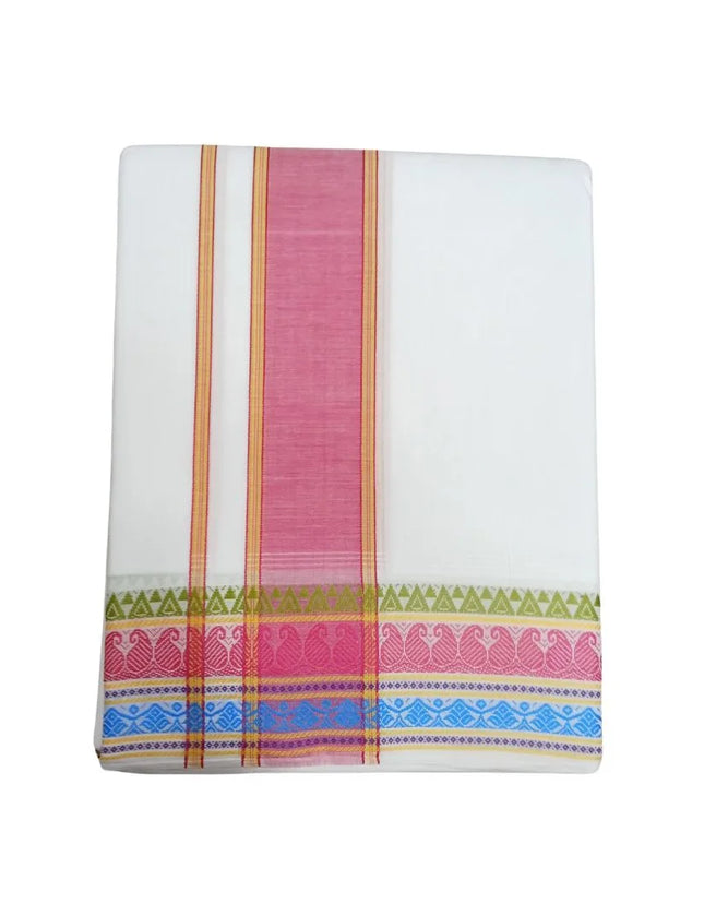 Men Pure Cotton D88 Group Panchakacham Dhoti- 10x6