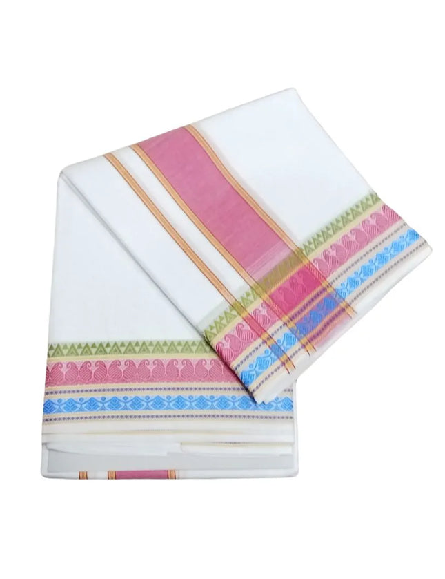 Men Pure Cotton D88 Group Panchakacham Dhoti- 10x6