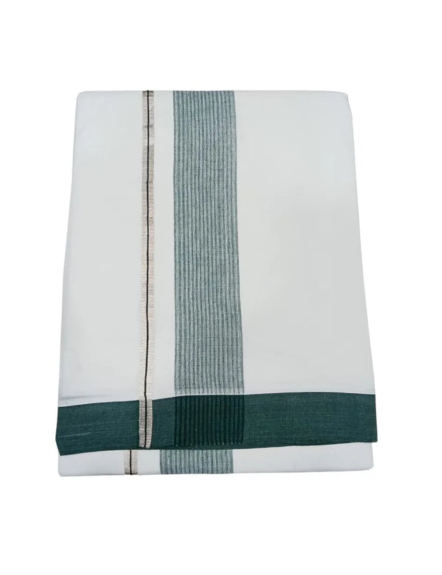 Men Pure Cotton Jari Fancy Mundhi Panchakacham Dhoti-9x5