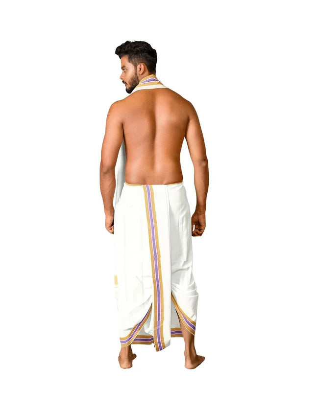 Men Pure Cotton Organic Dhoti -9x5