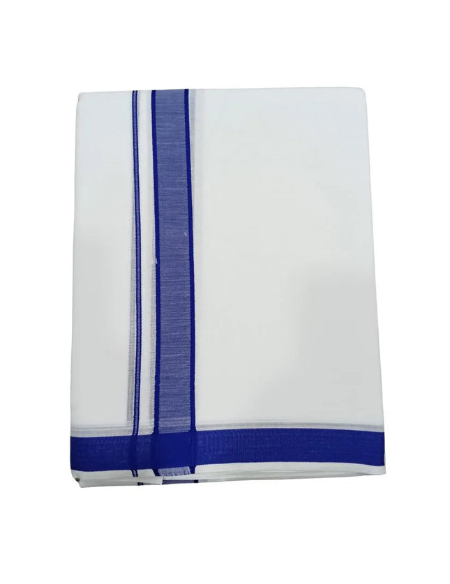 Men Pure Cotton Premium D-120 Panchakacham Dhoti-9x5
