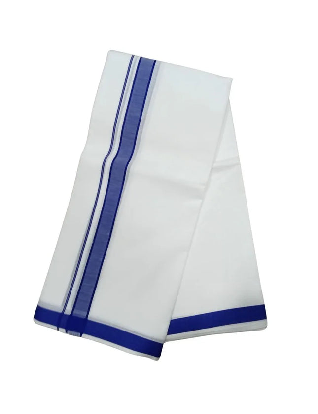 Men Pure Cotton Premium D-120 Panchakacham Dhoti-9x5