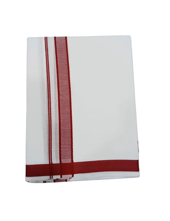 Men Pure Cotton Premium D-120 Panchakacham Dhoti-9x5