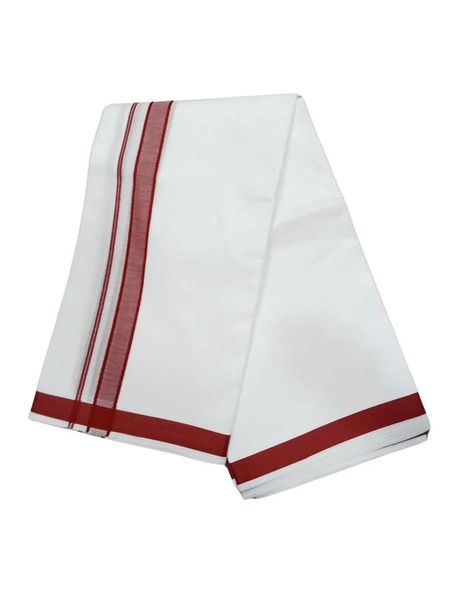 Men Pure Cotton Premium D-120 Panchakacham Dhoti-9x5